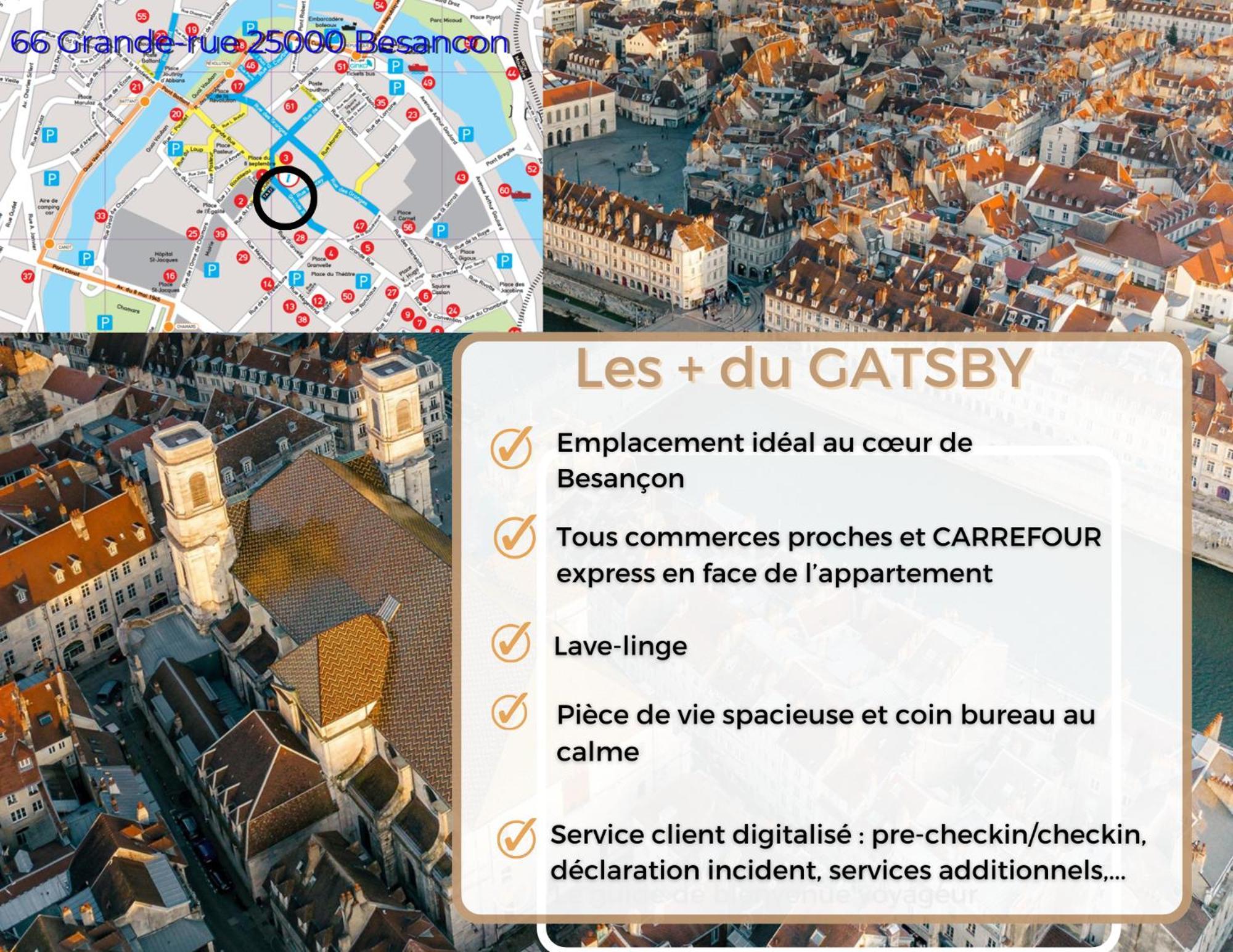 Hypercentre Calme - Le Gatsby - Coconhome Besançon Zewnętrze zdjęcie